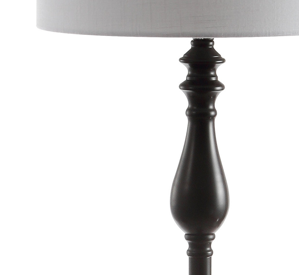 Laine 60" Metal LED Side Table and Floor Lamp, Oil Rubbed Bronze