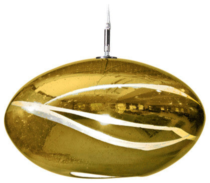 Orbit Pendant, The Vista Swirl Collection, Gold