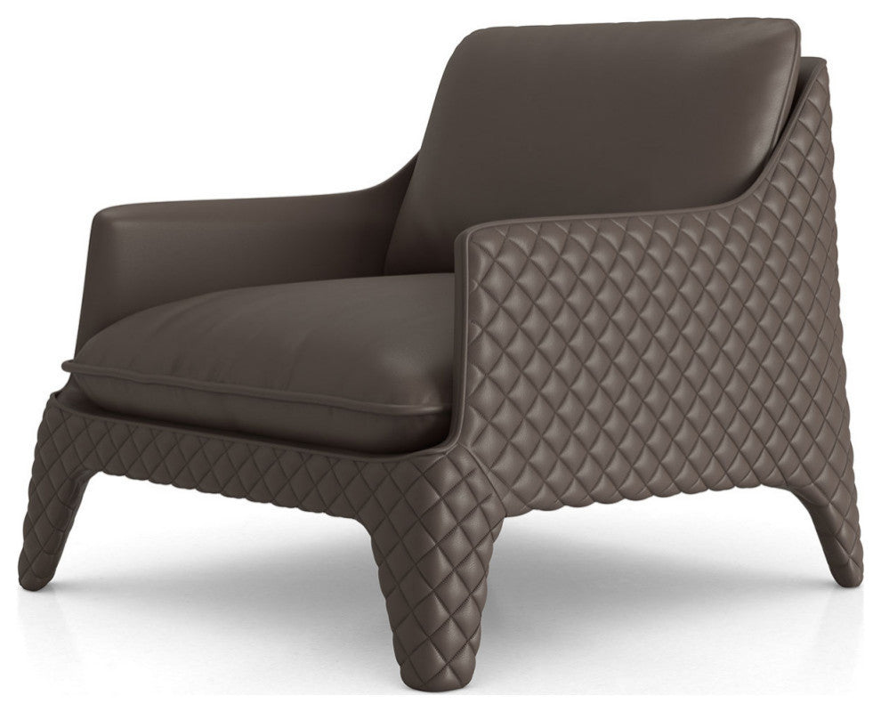 Chatham Lounge Chair, Fendi Leather