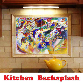 Sunset Ceramic Tile Wall Mural HZ500960-44XL. 48" x 48"