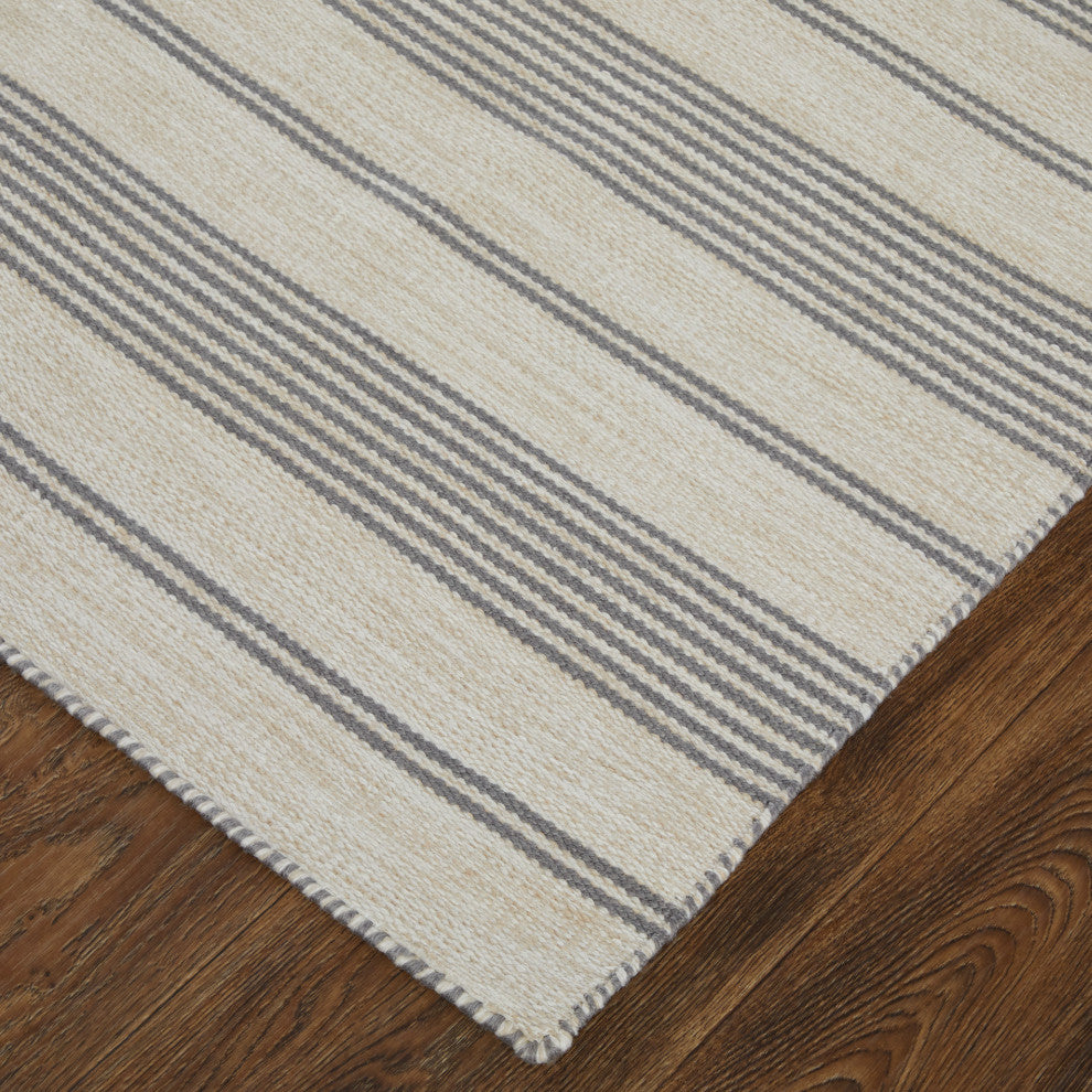 Weave & Wander Granberg Eco-Friendly PET Rug, Gray, 4' X 6'