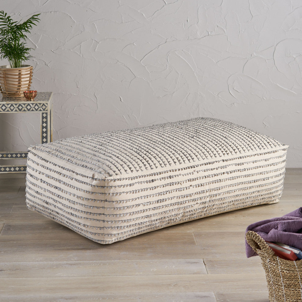 Gaddie Boho Rectangular Bean Bag Ottoman