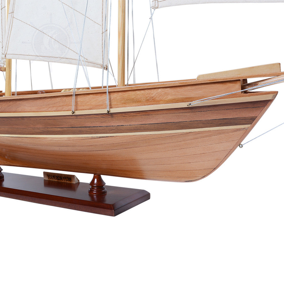America Wooden model sailing boat