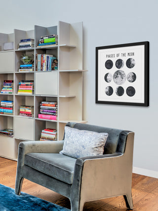 "Moon Phases" Framed Painting Print