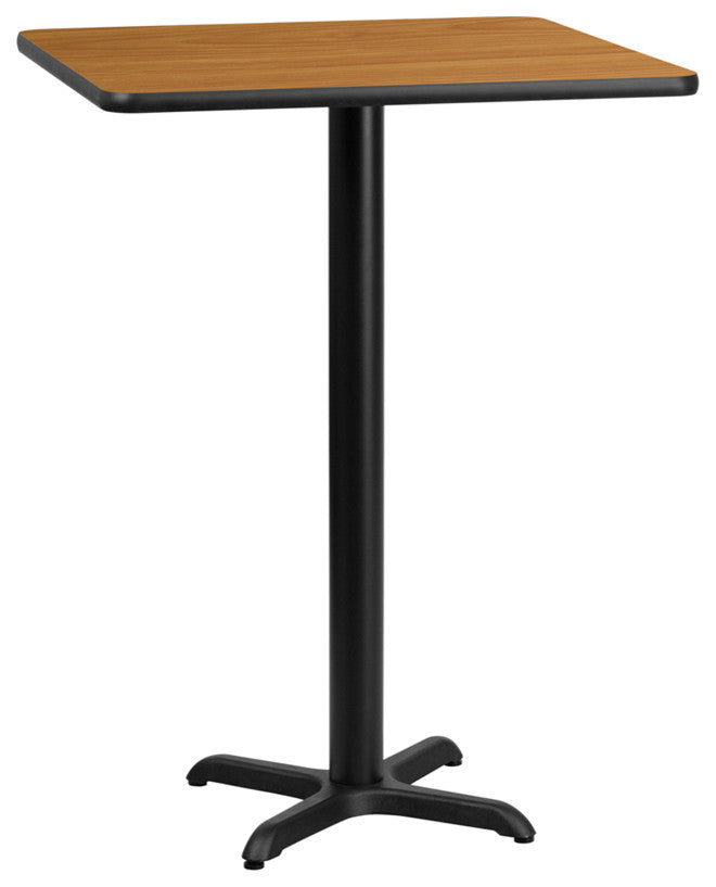 Dyersburg 24" Square Natural Laminate Table Top With 42" X-Base