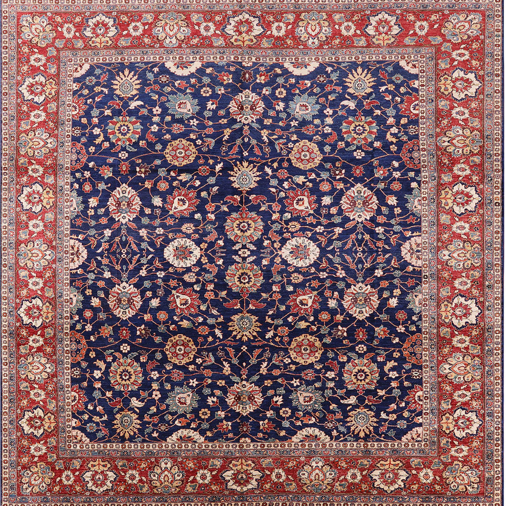 Ahgly Company Indoor Square Mid-Century Modern Area Rugs, 3' Square