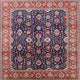 Ahgly Company Indoor Square Mid-Century Modern Area Rugs, 3' Square