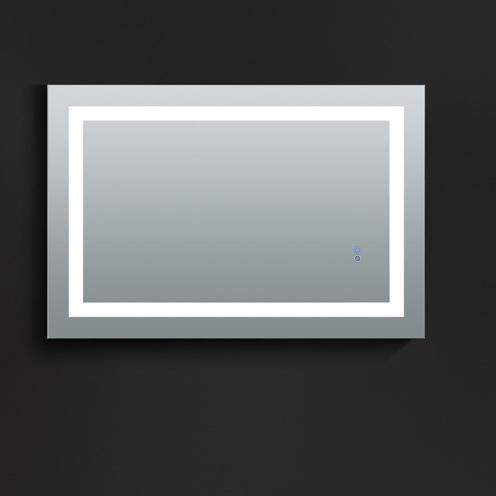 Santo 24"x36" Bathroom Mirror With LED Lighting and Defogger
