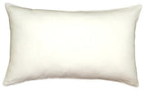 Pillow Decor - Tuscany Linen White 12 x 20 Throw Pillow