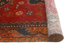Fine Vintage Distressed Dagobert Red/Charcoal Rug, 4'0 x 6'8