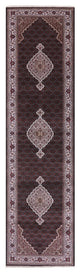 Wool & Silk Hand-Knotted Persian Tabriz Runner Rug 4' 1" X 16' 1" - Q13019