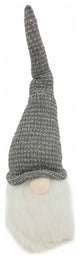 Grey Fabric Gnome With Ultra Long Hat