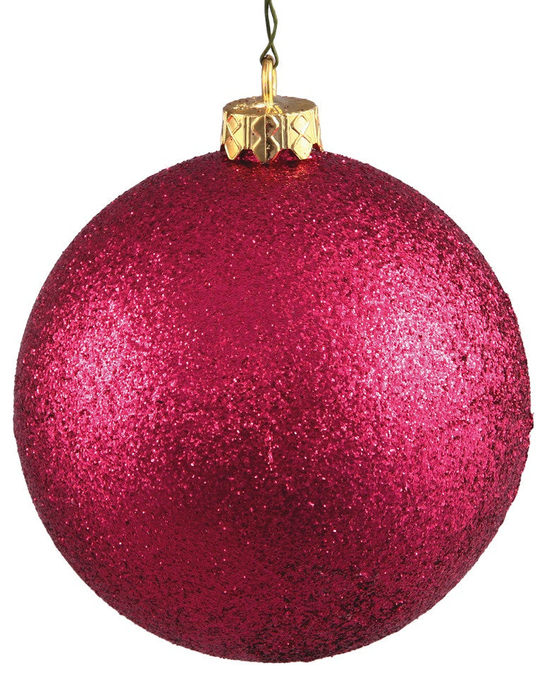 Vickerman 2.4" Wine Glitter Ball Ornament, 24 per Bag