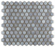 Hudson 1" Hex Grey Eye Porcelain Floor and Wall Tile