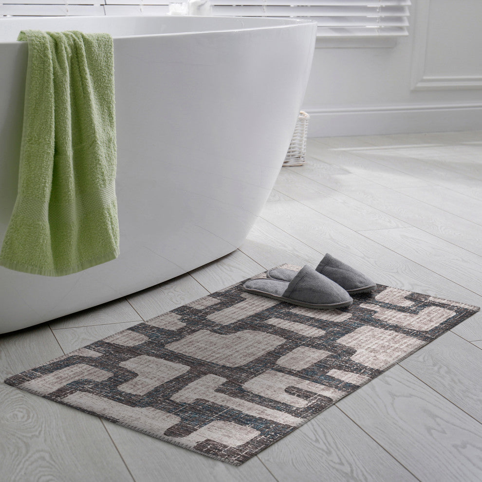 Indoor/Outdoor Sedona SN4 Pebble Machine Washable 1'8" x 2'6" Rug