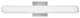 Lark Marti 22.75" LED Bath Bar Vanity Light Fixture, Etched White Glass + Chrome