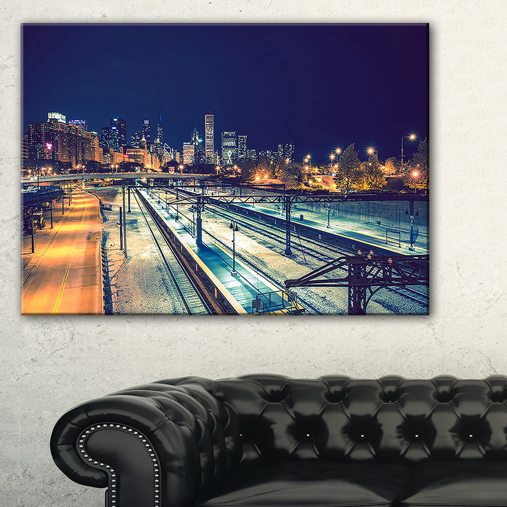 "Welcome in Chicago Highway Traffic" Canvas Print40"x20"
