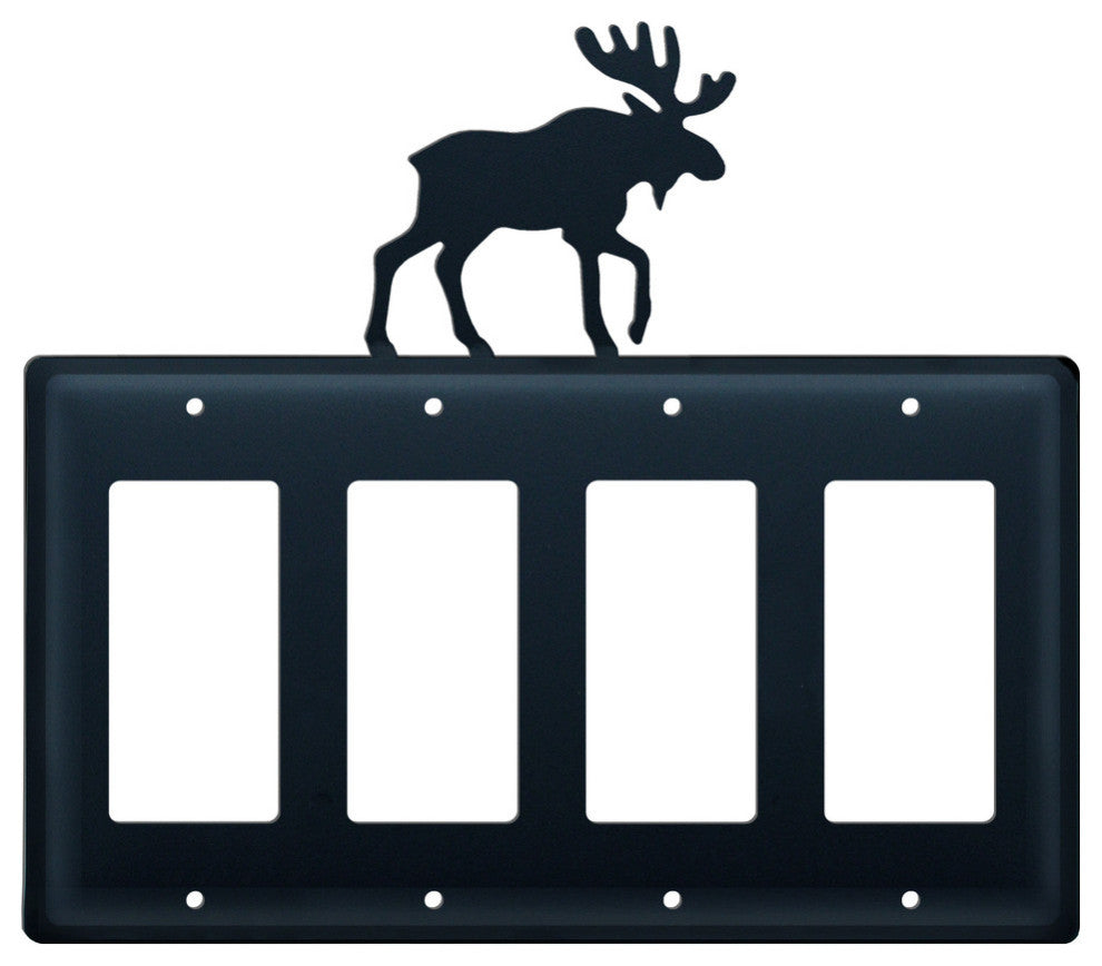 Quadruple GFI Cover, Moose