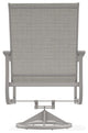 St. Catherine Sling Outdoor Swivel Rocker, Deacon/Warm Gray