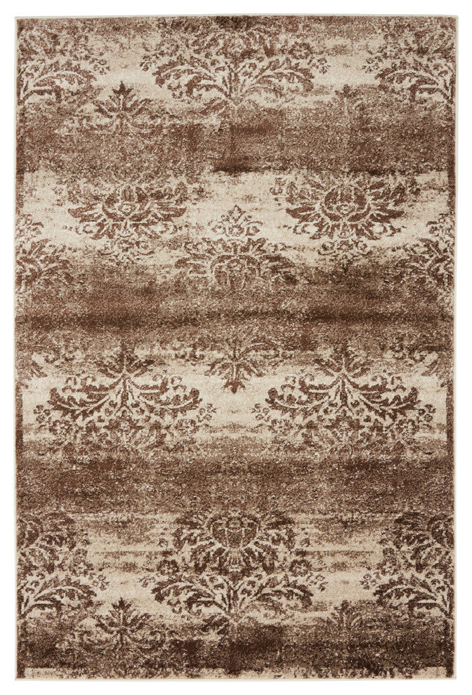 Unique Loom Dark Beige Grant Rushmore 4' 0 x 6' 0 Area Rug