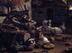 Egbert Van der Poel The Barnyard Scene (detail) Gallery Wrapped Canvas Print