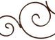 Large Iron Scroll Monogram Initial Letter Wall Grille Overdoor Metal Outdoor