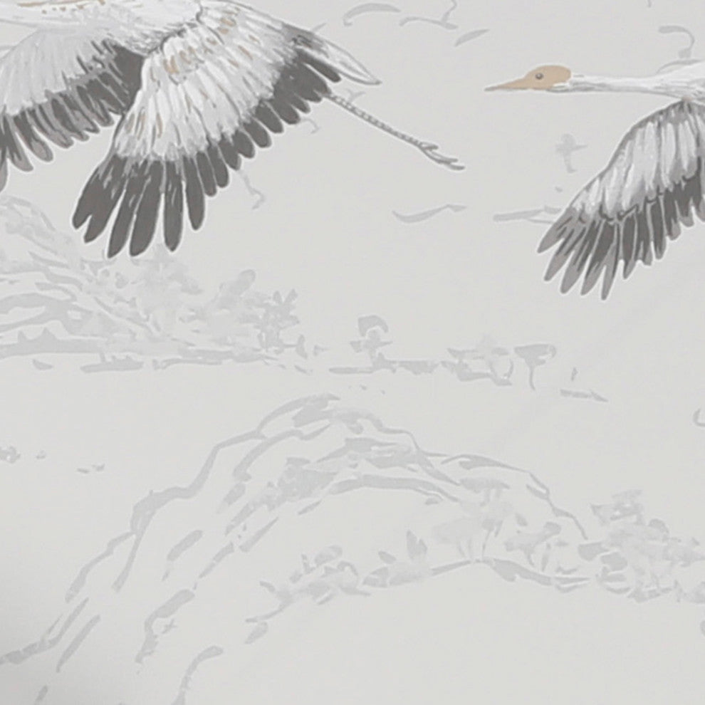 Laura Ashley Animalia Wallpaper, Silver