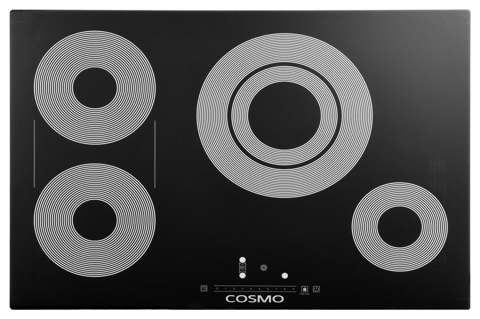 Cosmo 30 in. Electric Ceramic Glass Cooktop with 4 Burners and Touch Controls