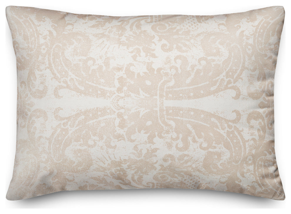 Blush Ornate Pattern 14x20 Spun Poly Pillow