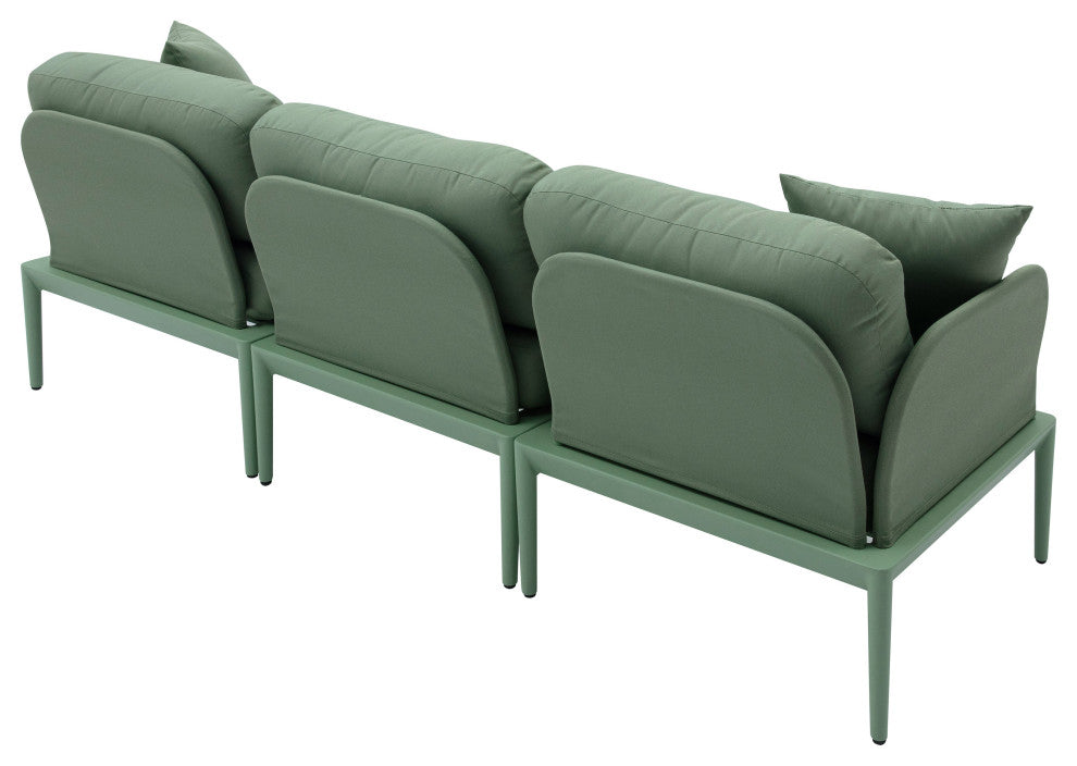 Kapri Modular Outdoor Sofa, Moss Green