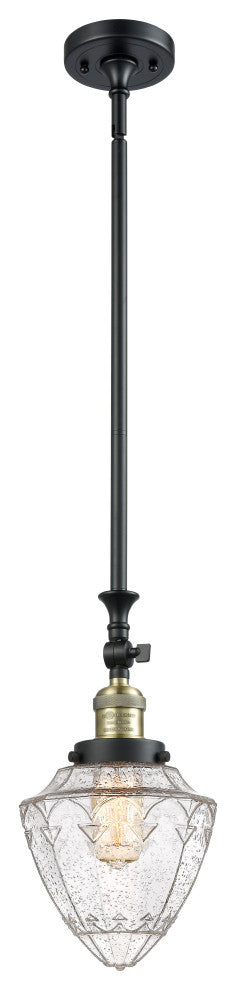 Innovations 206-BAB-G664-7 1 Light Mini Pendant, Black Antique Brass