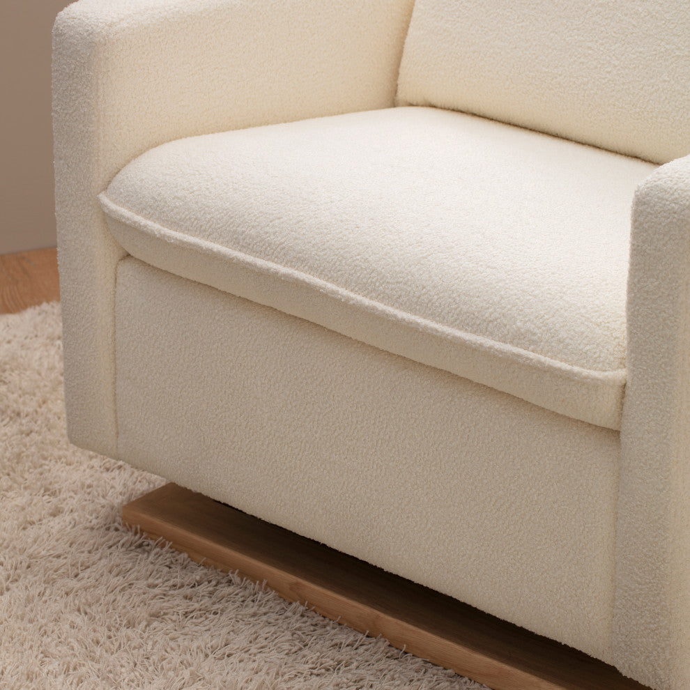 Cali Pillowback Chair and a Half Glider, Water Repellent and Stain Resistant, Chantilly Fleece