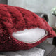 Super Mink Throw Pillow Covers, Set of 4, Jester Red, 20''x20''