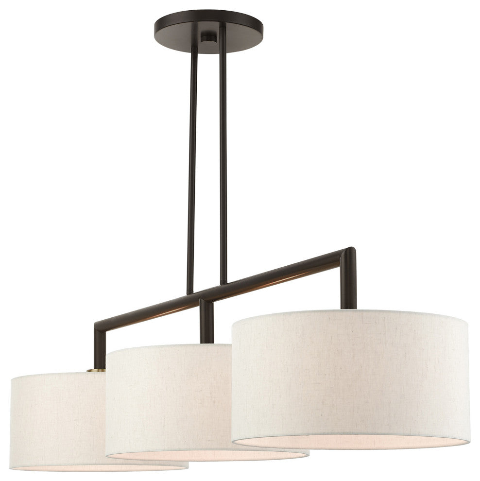 English Bronze Timeless, Transitional, Linear Chandelier