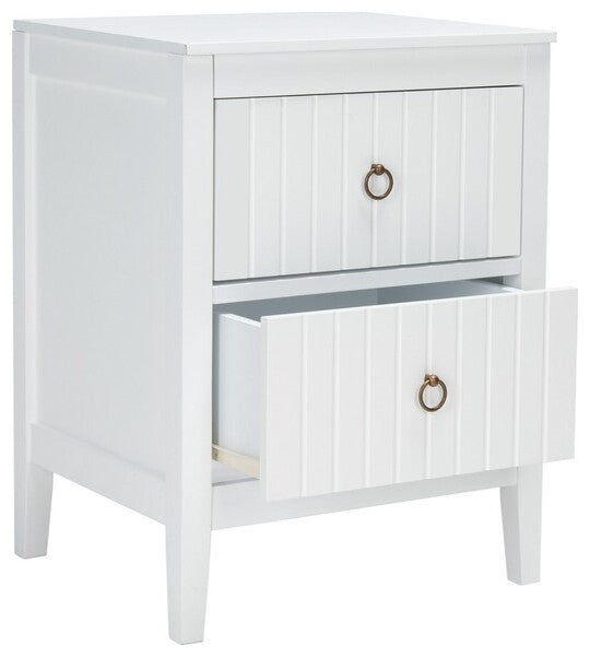 Safavieh Tegan 2 Drawer Nighstand, White