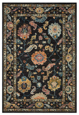 Padma PMA-01 Black/Multi 2'3"x3'9" Area Rug
