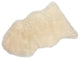 Eclectic Sheepskin Single 2'x3' Rug, Champagne