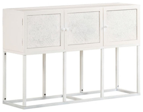 vidaXL Sideboard Kitchen Buffet Cabinet with Carved Design Solid Wood Mango