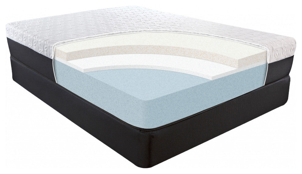 11.5" Lux Copper Infused Gel Memory Foam And High Density Foam Mattress Cal King