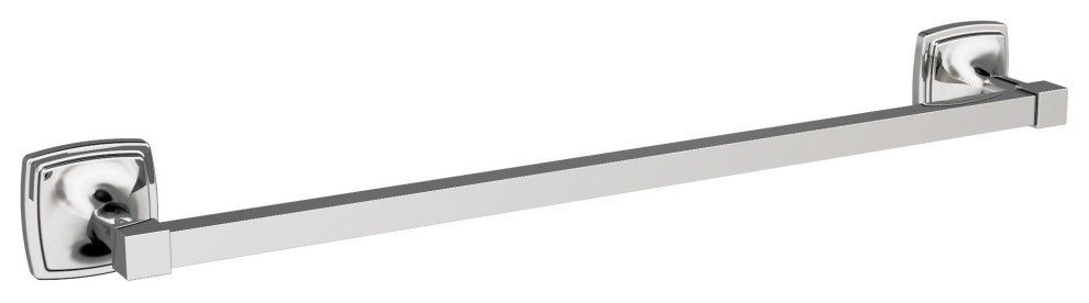 Amerock Stature Transitional Towel Bar, Chrome, 18" Center-to-Center