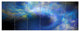 Perfect Whirlwind Starry Sky, Abstract Canvas Art Print, 70"x28", 6 Panels