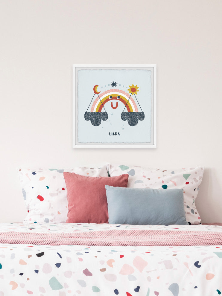 "Libra" Framed Painting Print, 18x18