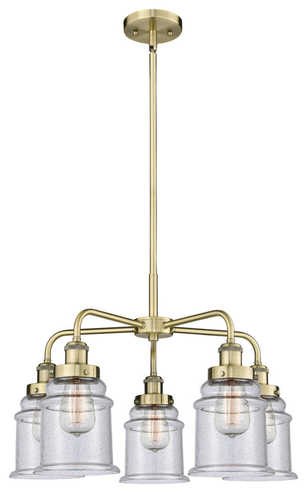 Innovations Whitney 5 24" Chandelier Antique Brass