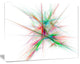 Blue Red Spectrum of Light, Oversized Abstract Canvas Art Print, 60x40