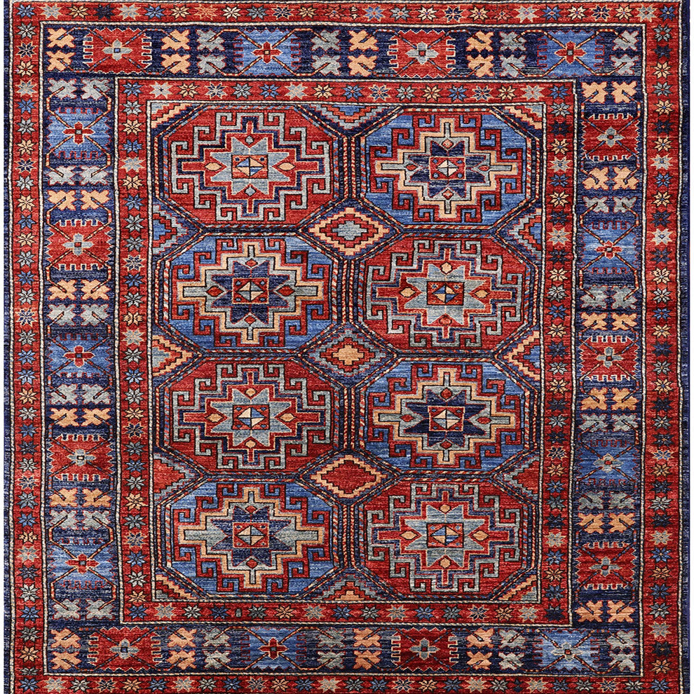 Ahgly Company Indoor Square Mid-Century Modern Area Rugs, 3' Square