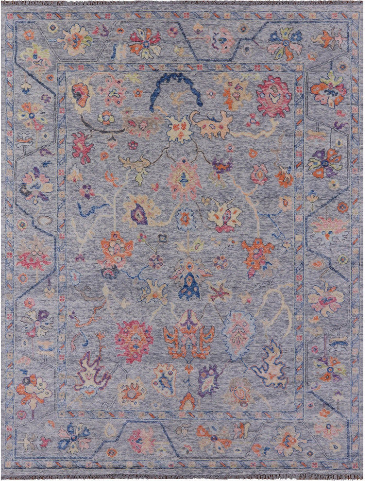 Turkish Oushak Handmade Wool Rug 9' 1" X 11' 11" - Q16131