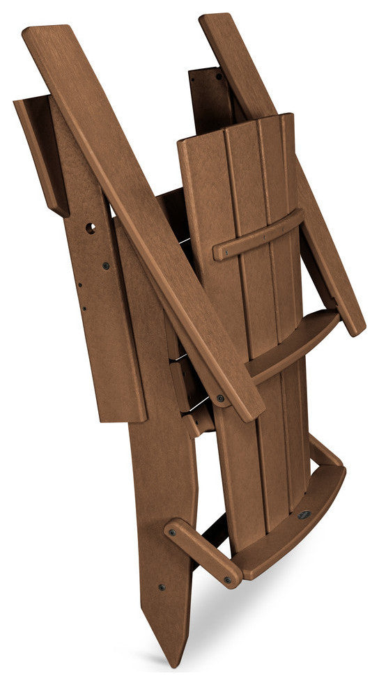 Polywood Quattro Folding Adirondack, Teak
