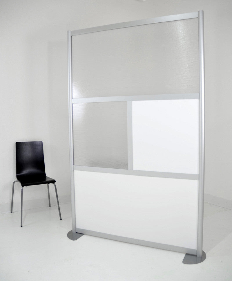 Loftwall Framewall Room Divider, Modern Frame, 4"x78", White