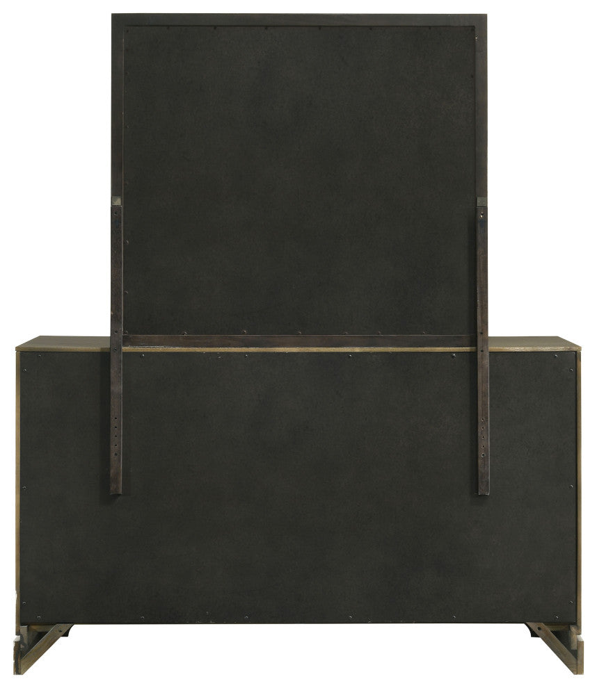 Gran Park 6-drawer Dresser and Mirror Dark Cocoa
