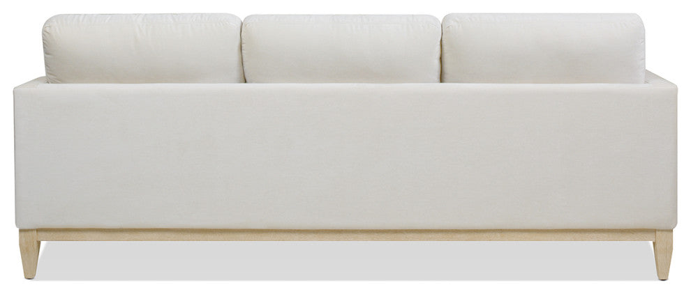Knox 89" Modern Farmhouse Reversible Chaise Sectional Sofa, French Beige